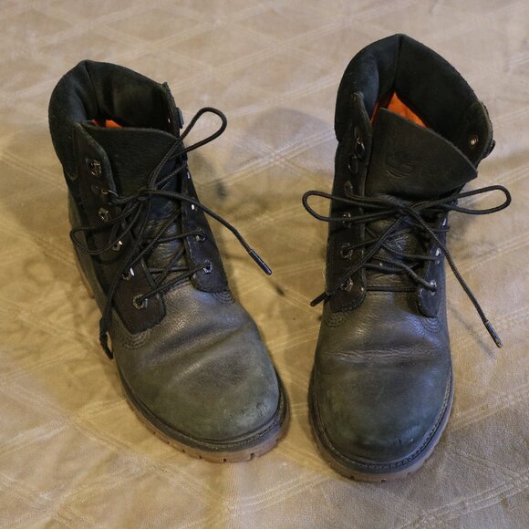 Women's Timberland Black Lace up Boots - Picture 1 of 4